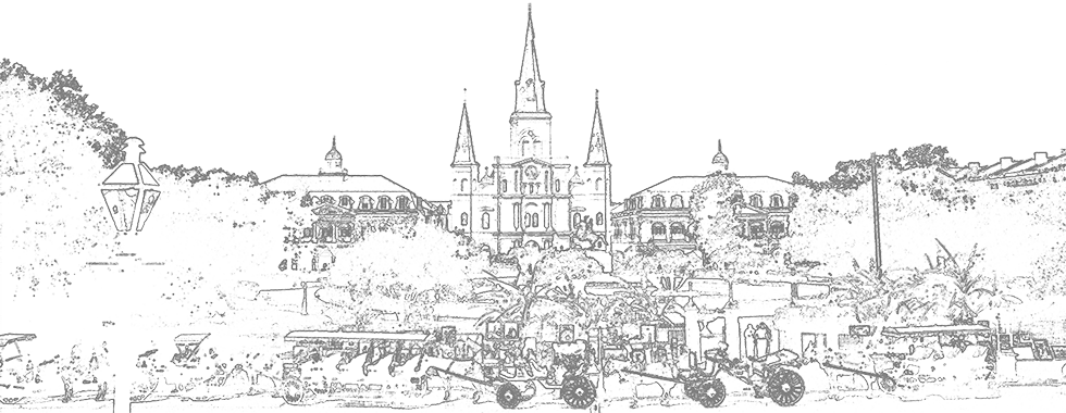 Drawing of Jackson Square